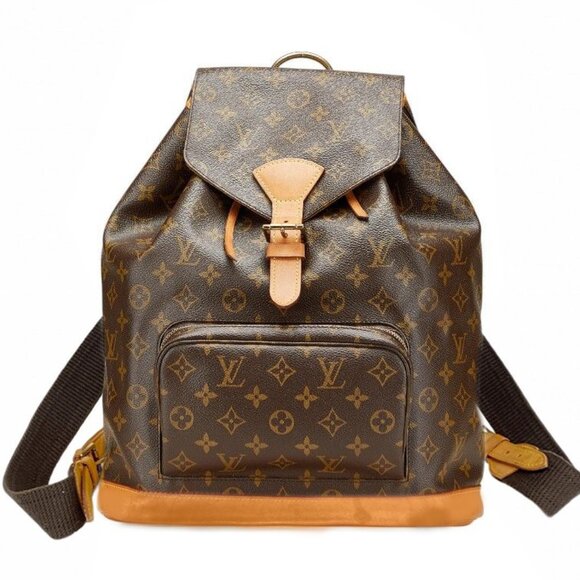 Authentic Louis Vuitton Backpack Montsouris GM EXTRA LARGE Monogram Bag Tote - Picture 2 of 16